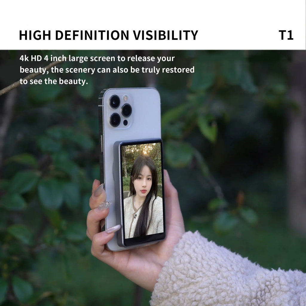 Magnetic Phone Monitor Screen Using Rear Camera