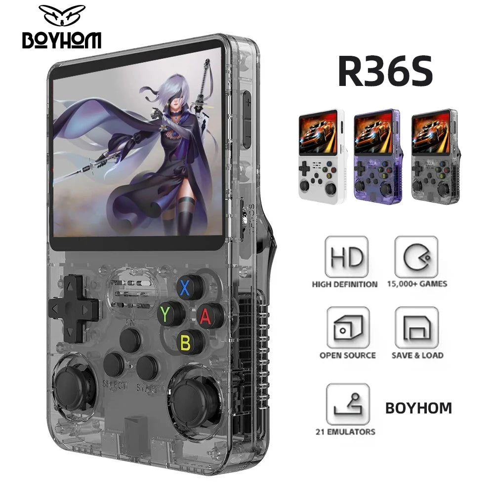 R36S Retro Handheld Video Game Console