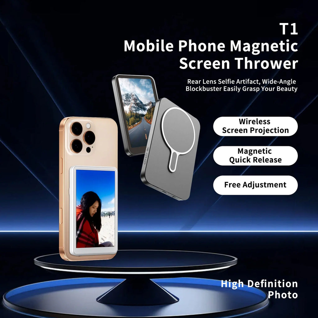 Magnetic Phone Monitor Screen Using Rear Camera