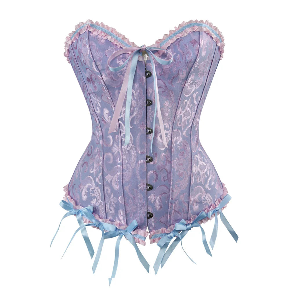 Women Vintage Overbust Corset Top
