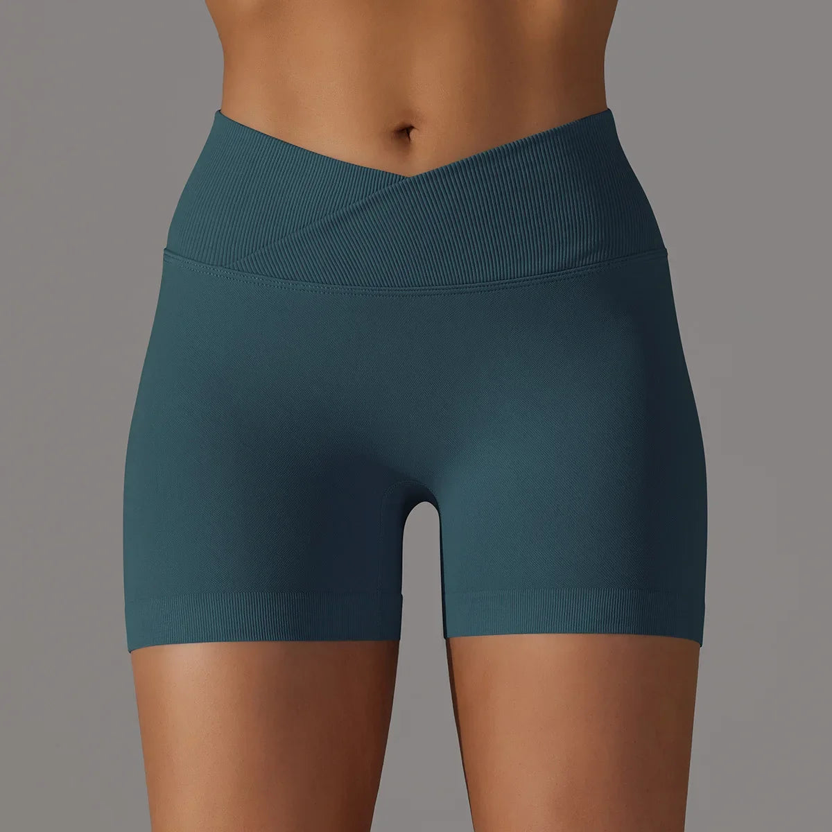 Seamless High Waist Sports Shorts