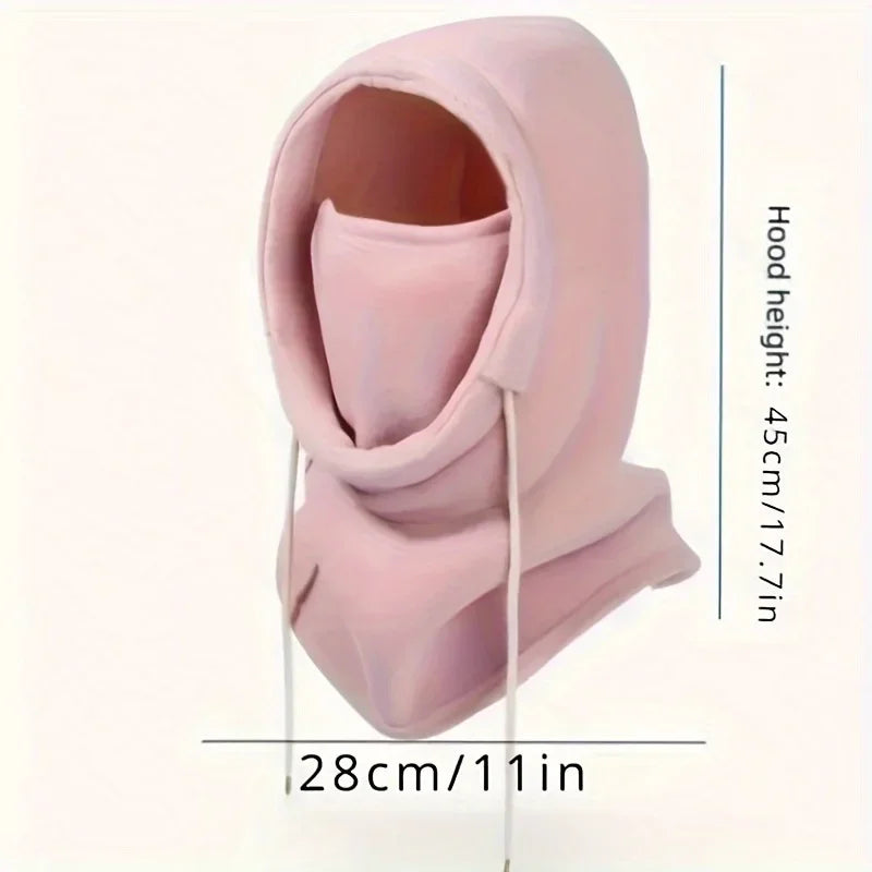 Winter Hood - Windproof Mask with Drawstrin