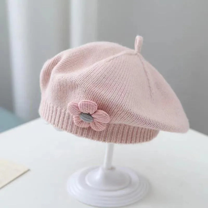 Flower Baby Beret Hat