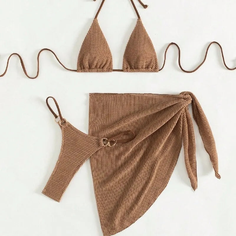 Sexy Brown bikini beach wear