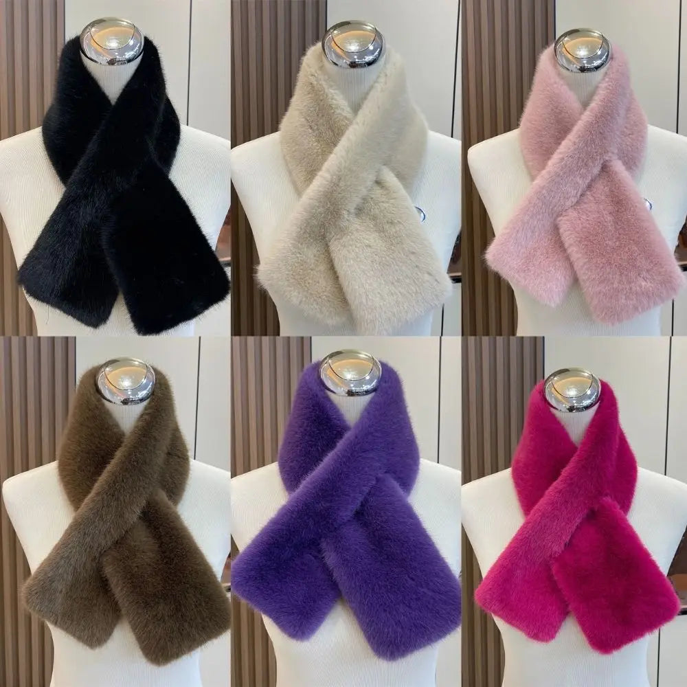 Winter Cross Collar Neck Scarf