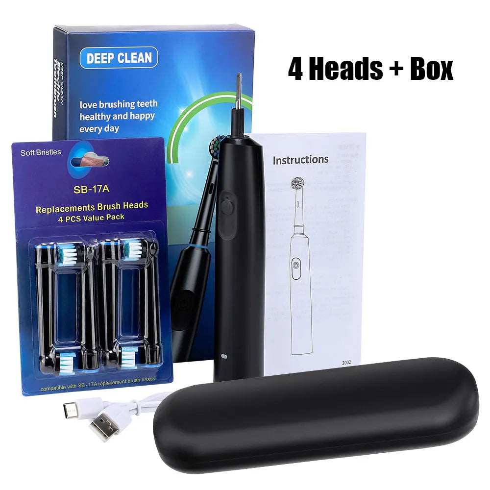 Rechargeable Smart Rotating Timing Electric Toothbrush