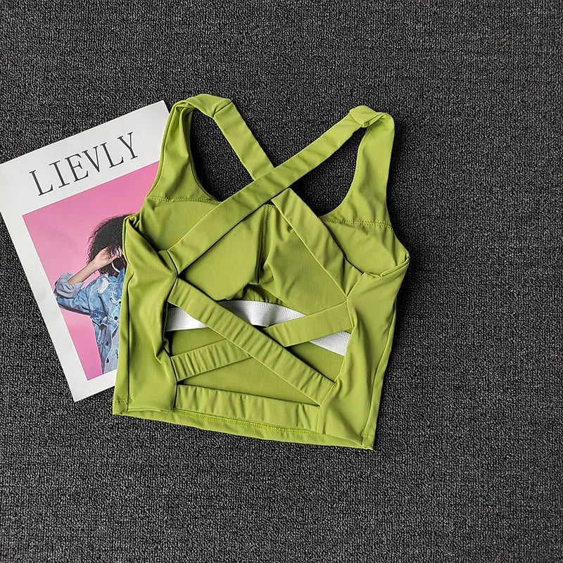 Women Sports Bra Top Push Up