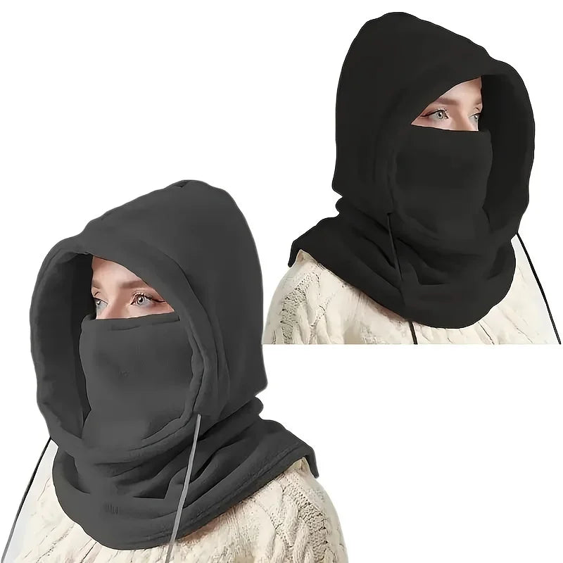 Winter Hood - Windproof Mask with Drawstrin