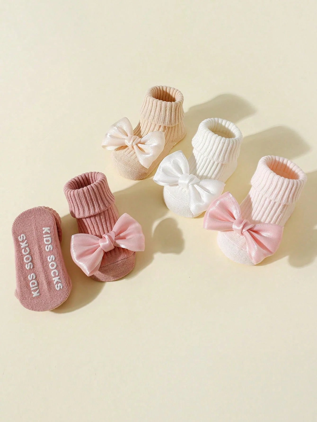 4 Pairs Toddler Infant Socks