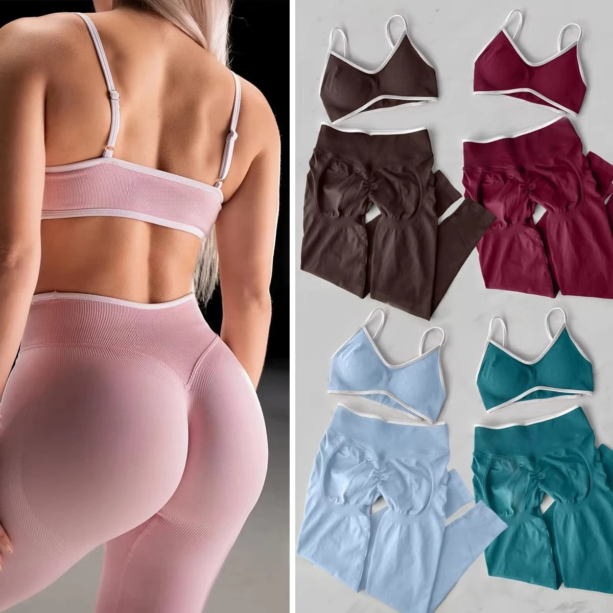 2Pcs Women's Gym Set Seamless