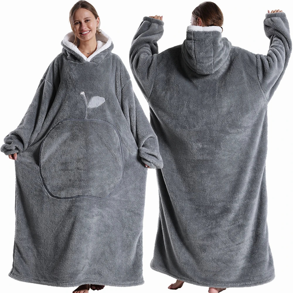 Long hooded Blanket Wear