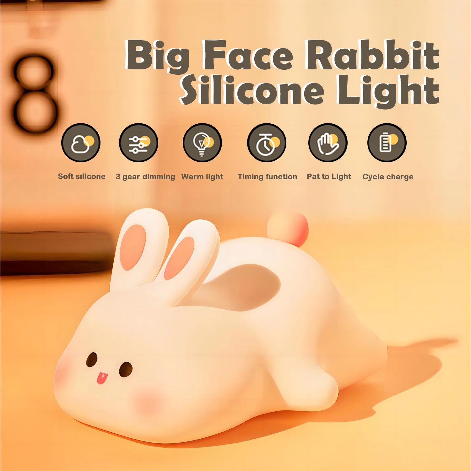 Cute Silicone Squishy Night lamps