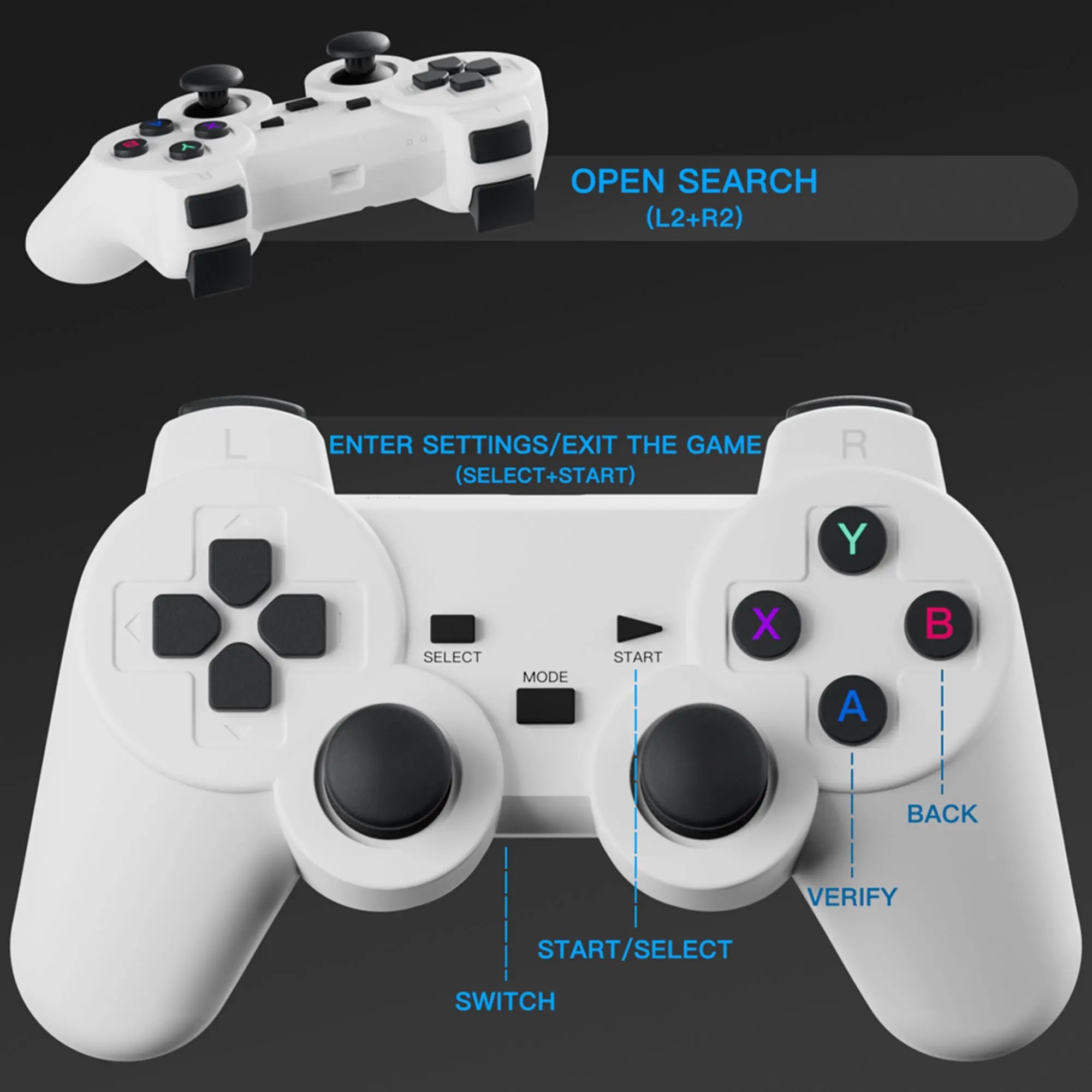 Portable Wireless Gaming Controller Theater Projection