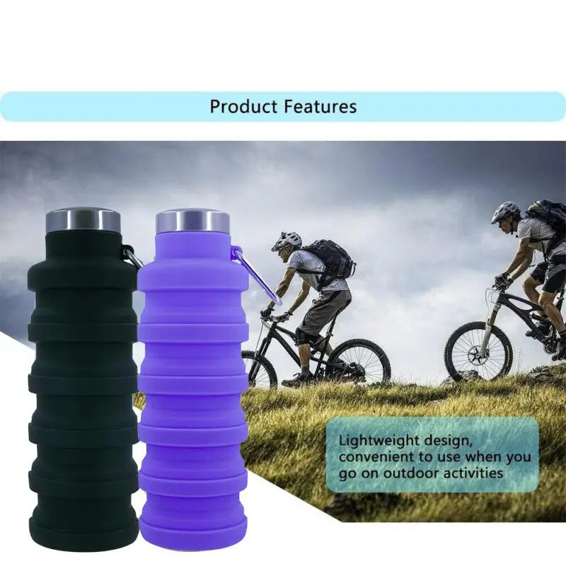 Collapsible Water Bottle, Silicone Foldable Bottles