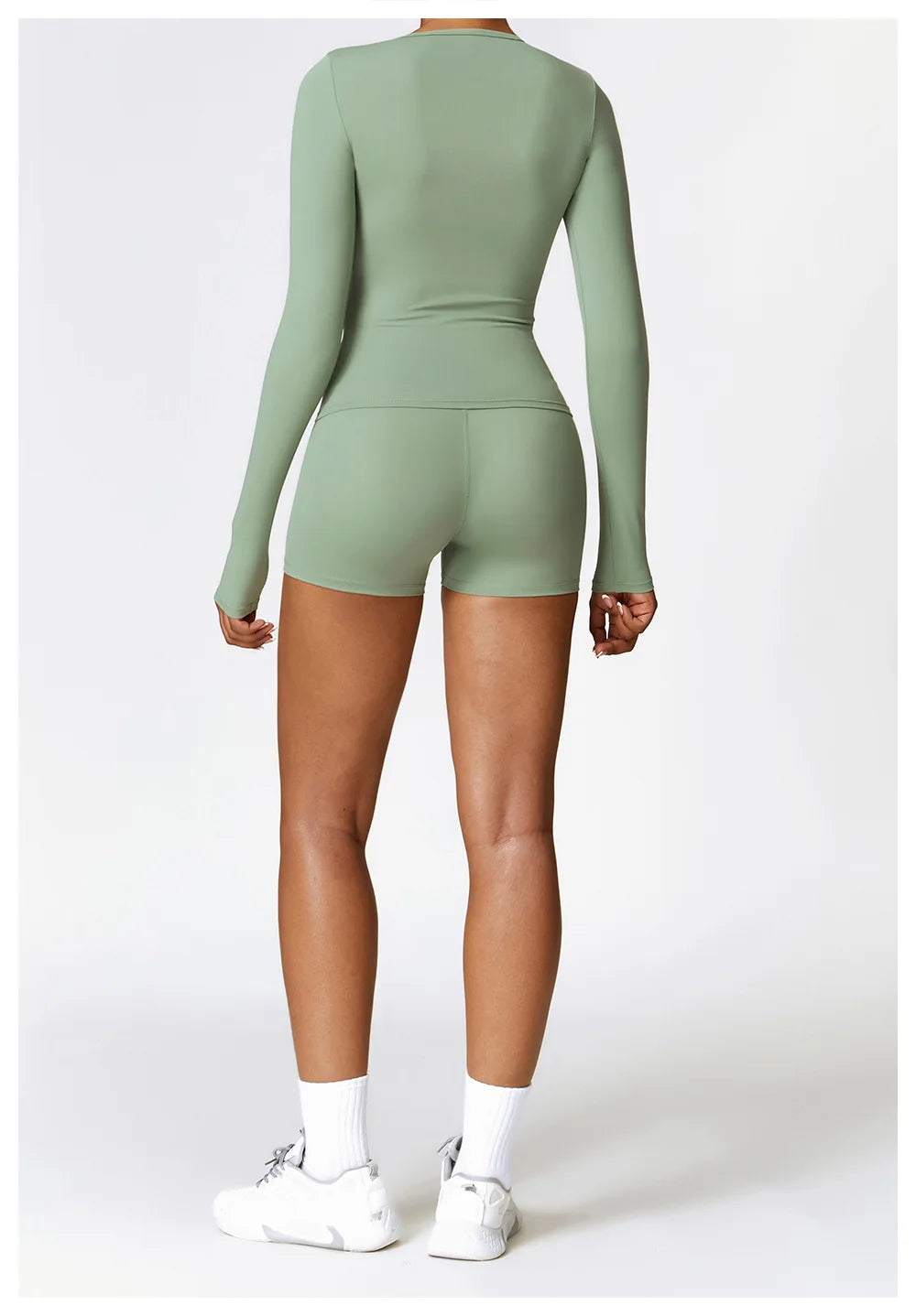 long sleeves gym set