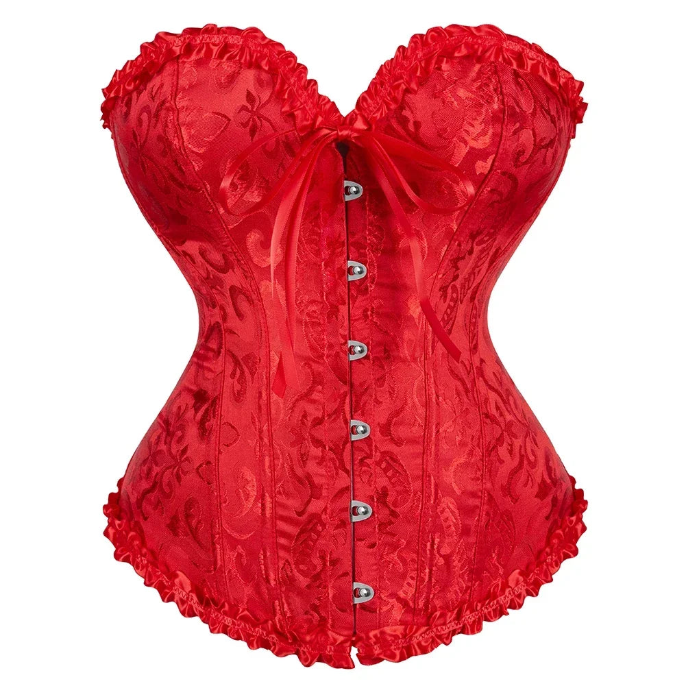 Women Vintage Overbust Corset Top