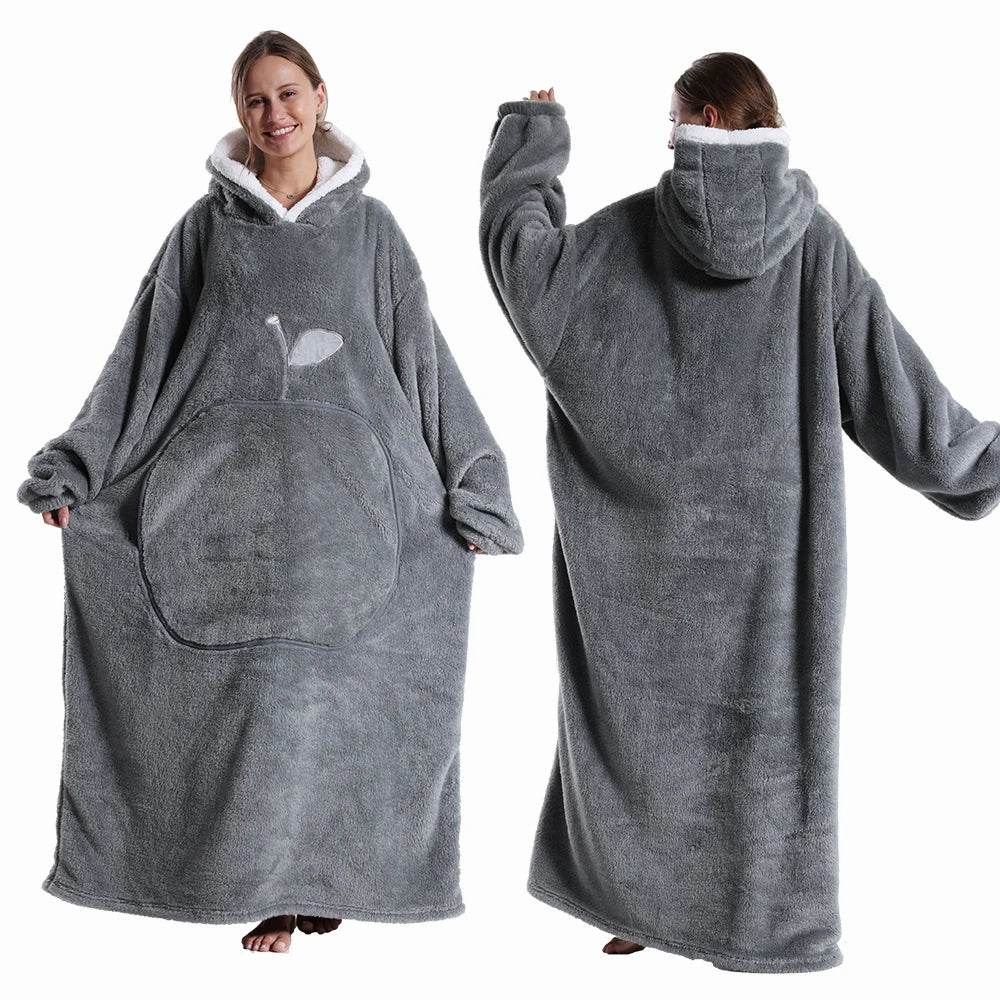 Long hooded Blanket Wear
