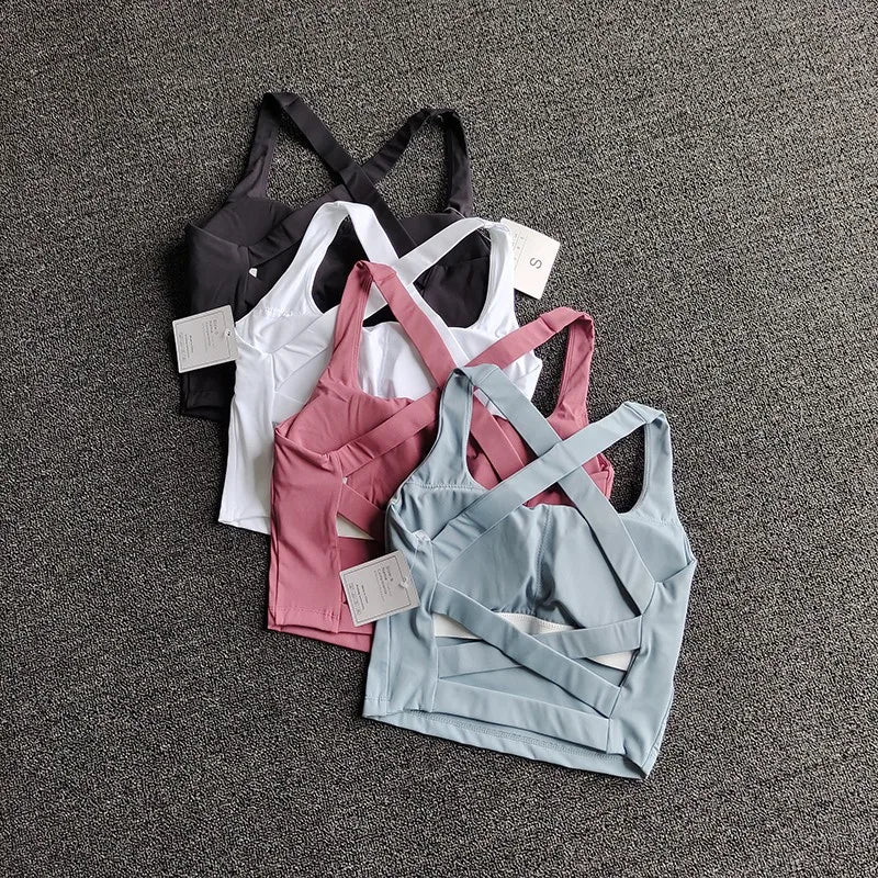 Women Sports Bra Top Push Up