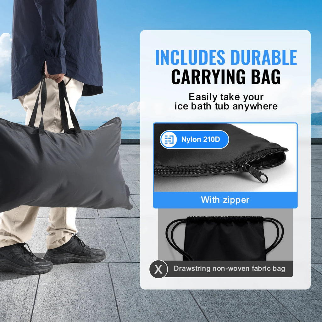 Inflatable Ice Bath Tub ,Ice Barrel Plunge Pool