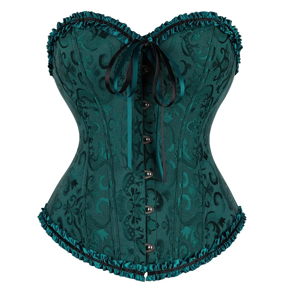Women Vintage Overbust Corset Top