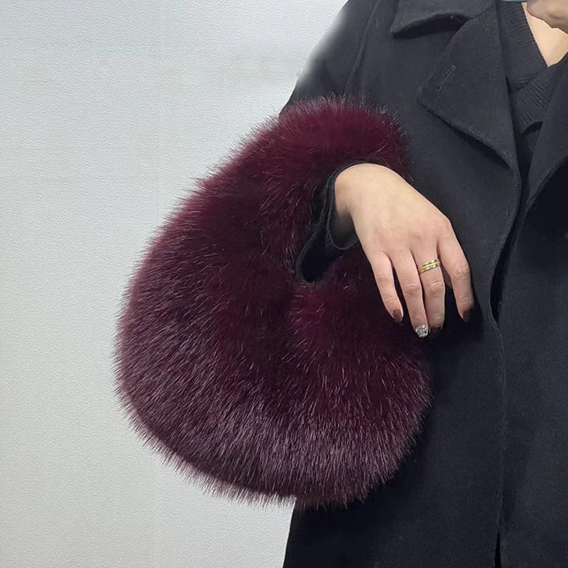 Furry Shoulder Bags