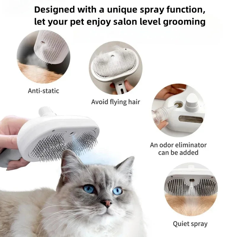 Grooming Steamy comb Hair Removal Cleaning Steam Brush