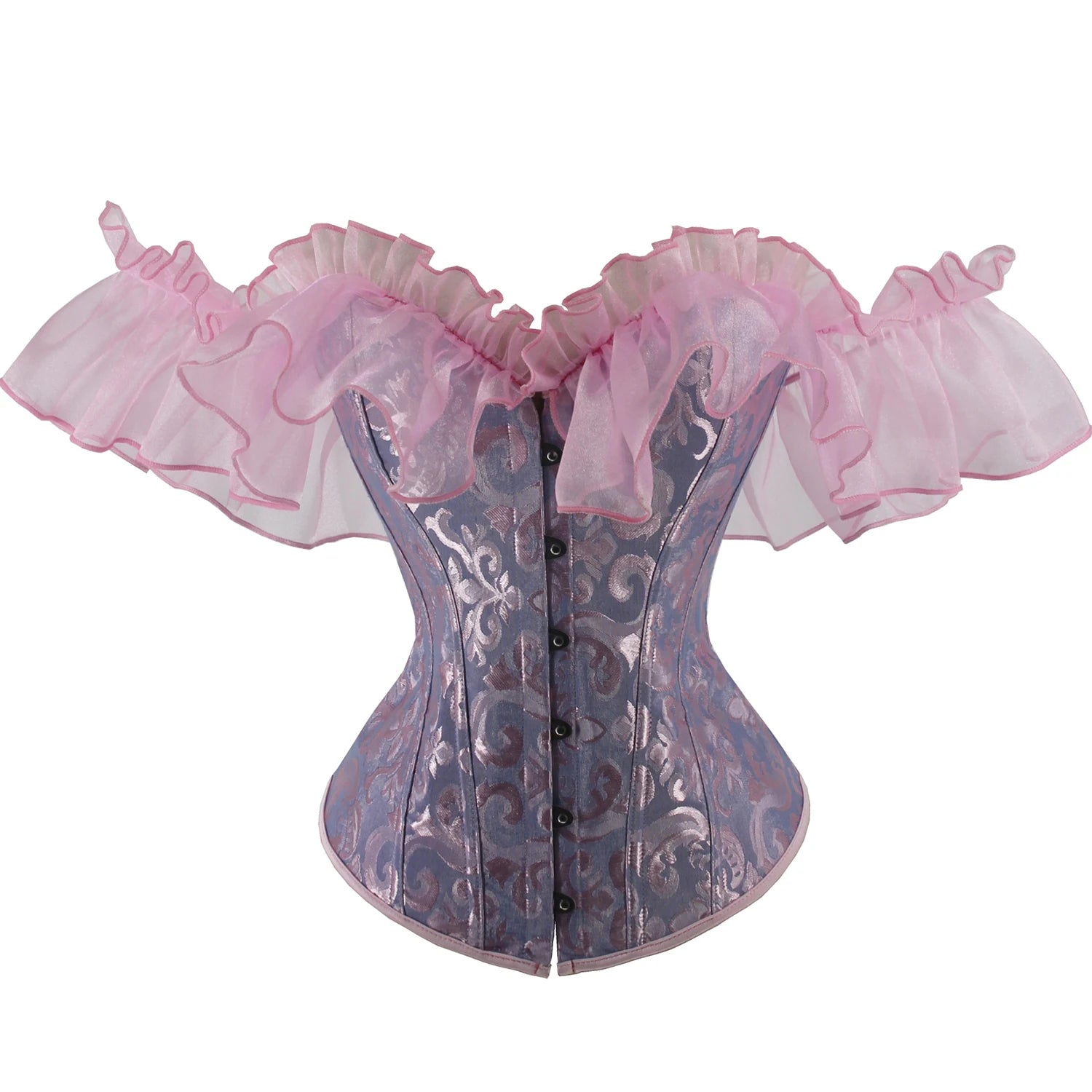 Off Shoulder Ruffles  Sexy Corset Top