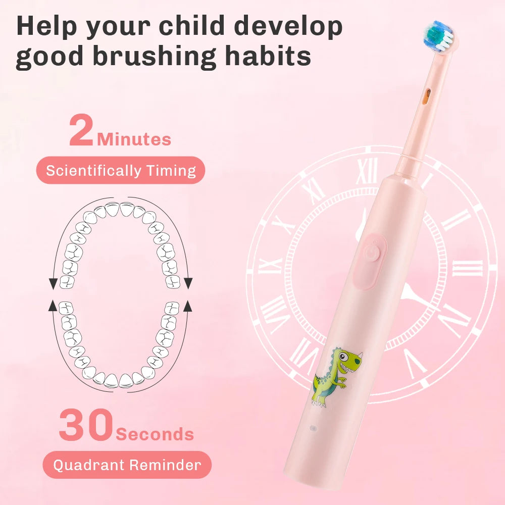 Rechargeable Smart Rotating Timing Electric Toothbrush