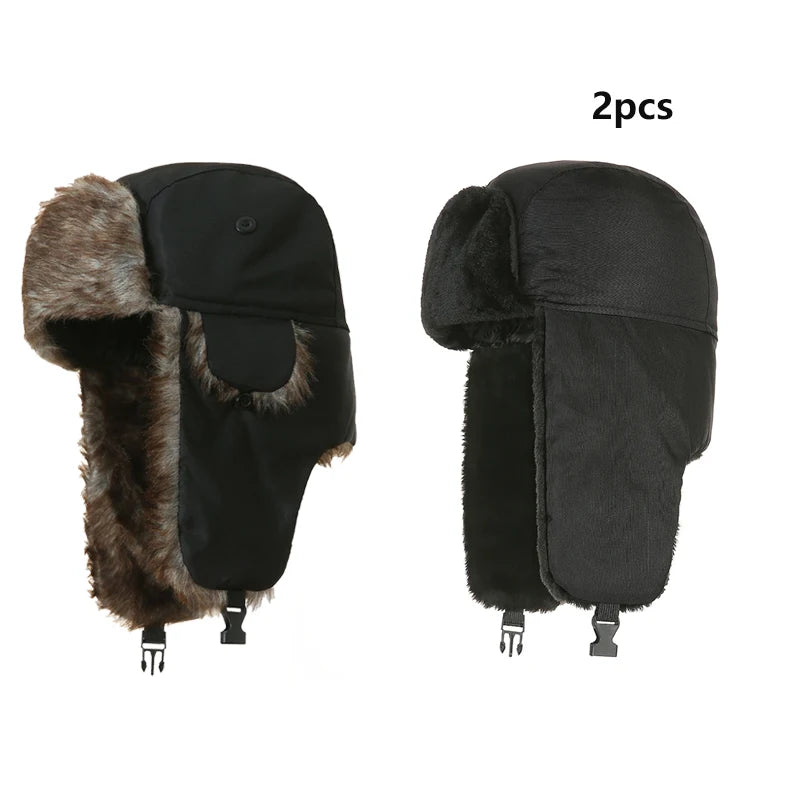 Winter Trooper Earflap Warm Russian Waterproof Cap