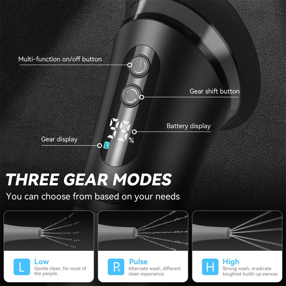Electric Ear Wax Removal System. Cleaning ear