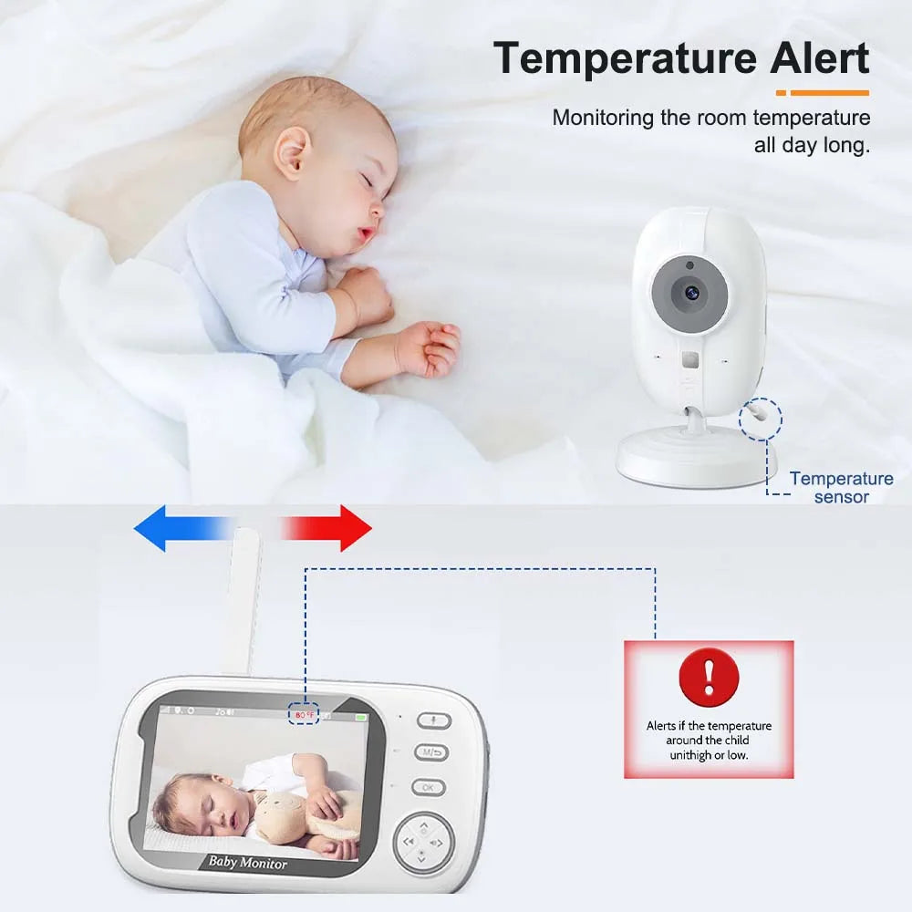 New 3.5'' Video Baby Monitor Security camera