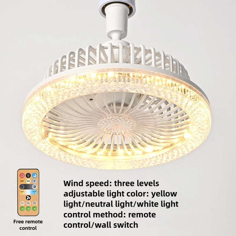 Smart Remote Control Ceiling Fan with LED Lighting