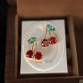 Cherry Leaf Earrings