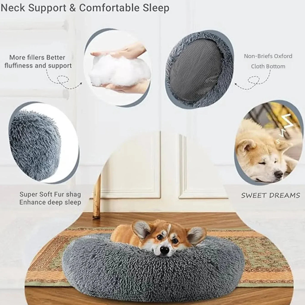 Round Warm Pet Bed