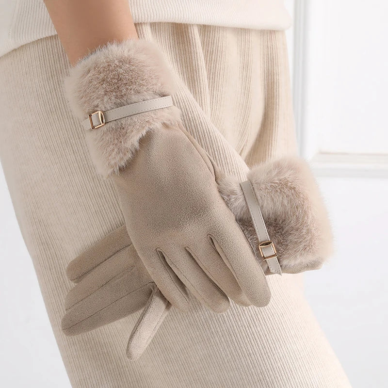 Women's Winter Gloves with Fleece Lining