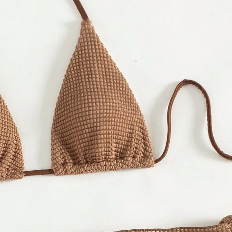 Sexy Brown bikini beach wear