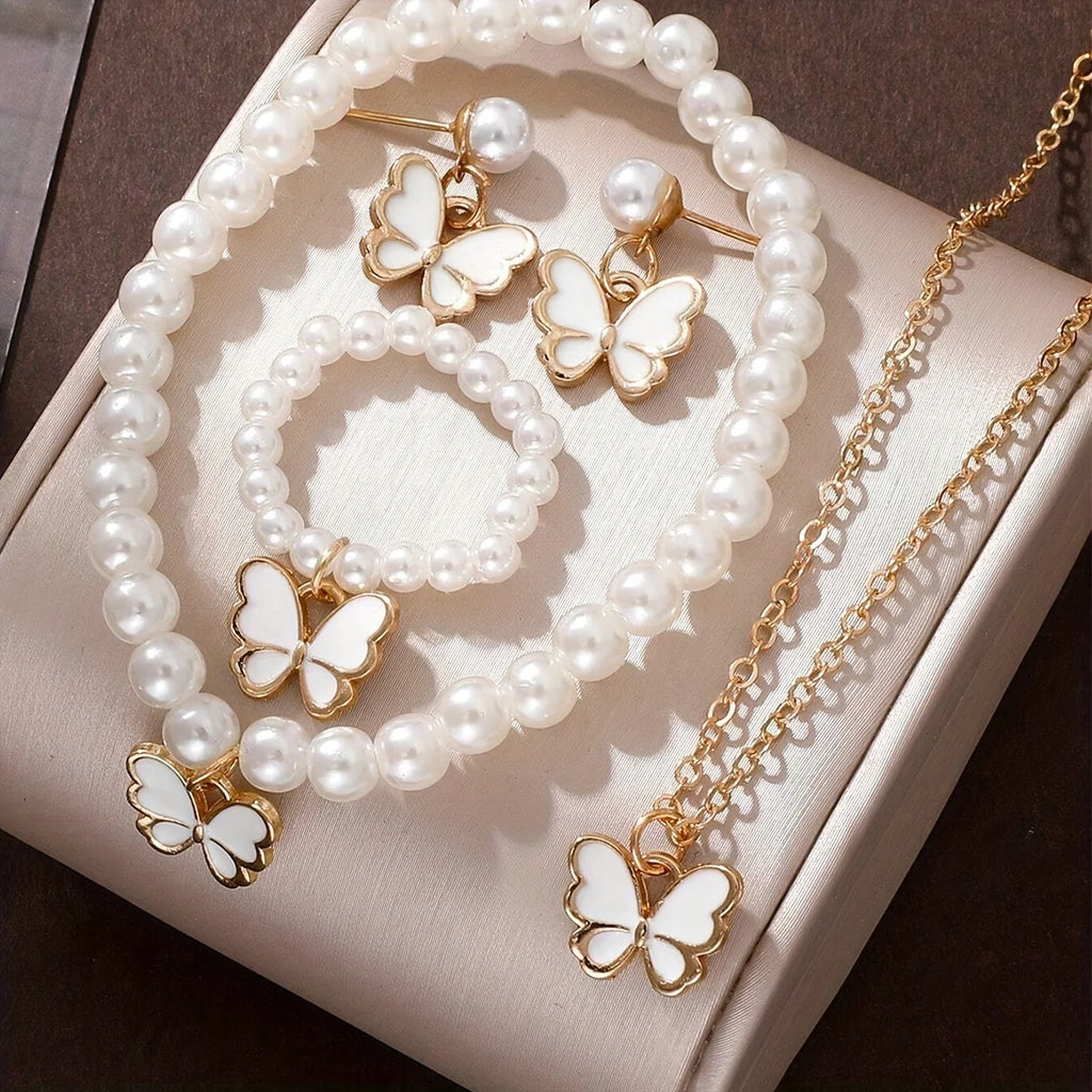 Bracelet Earrings Necklace Three-piece set Jewelry