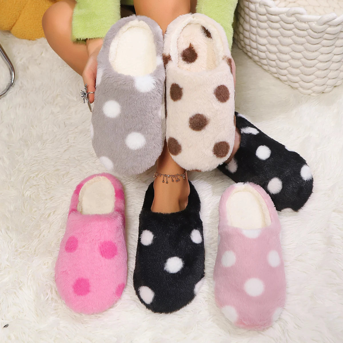 Women's Heart-Shaped Room Slippers