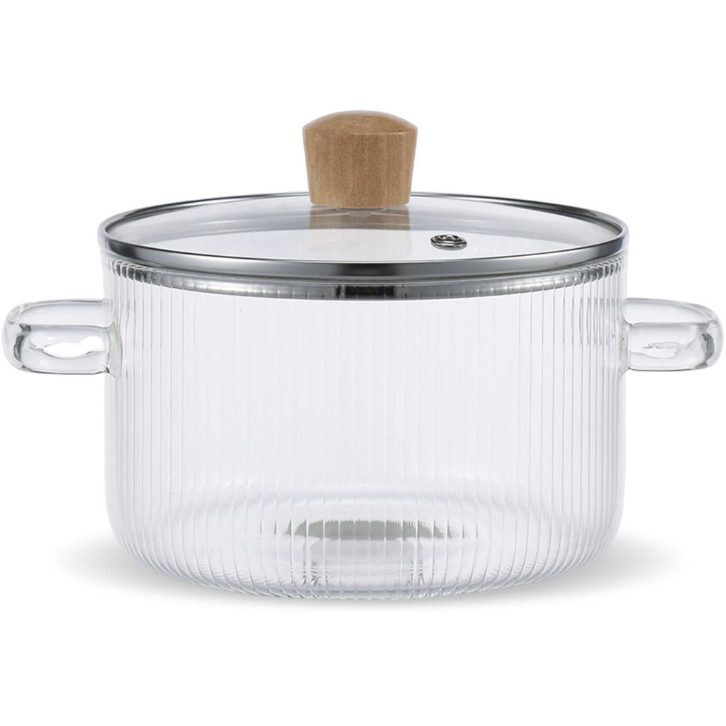 Glass Saucepan Clear Cooking Pot