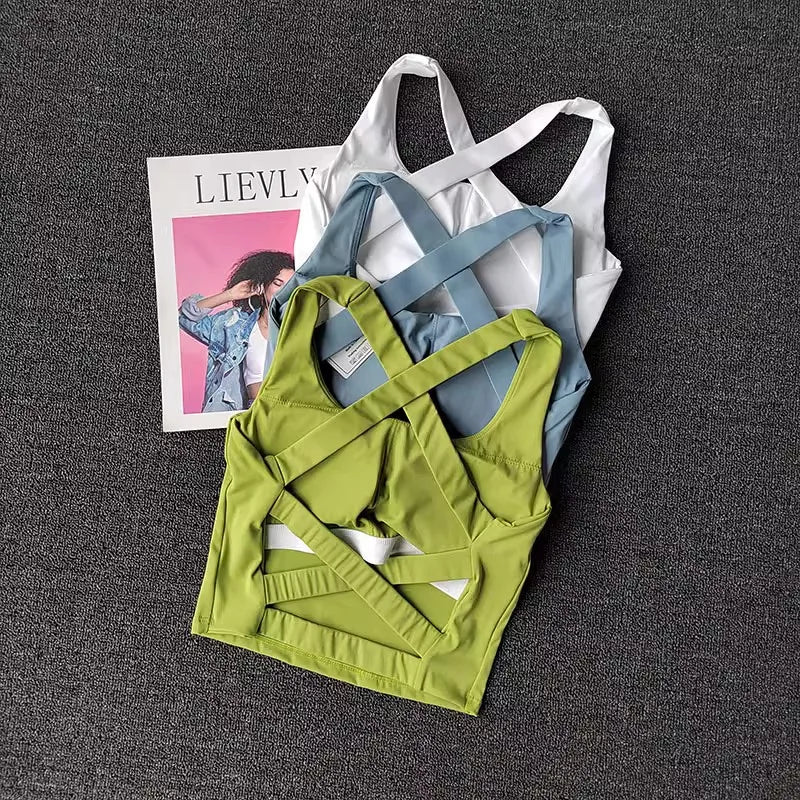 Women Sports Bra Top Push Up