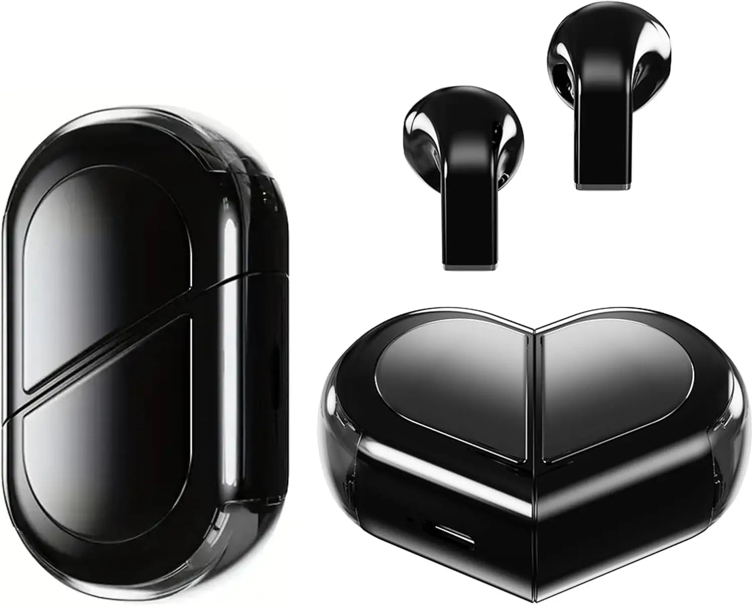 Heart-shaped Rotatable Wireless Bluetooth