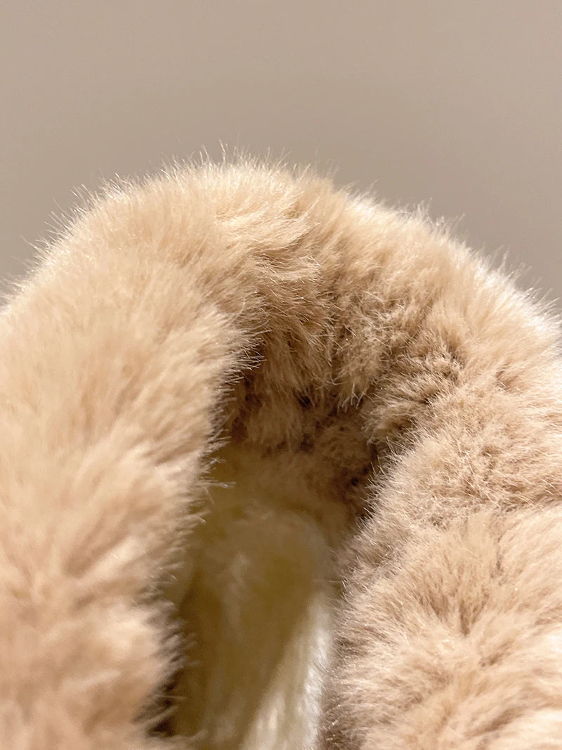 Luxury Furry Faux Winter Snow Boots