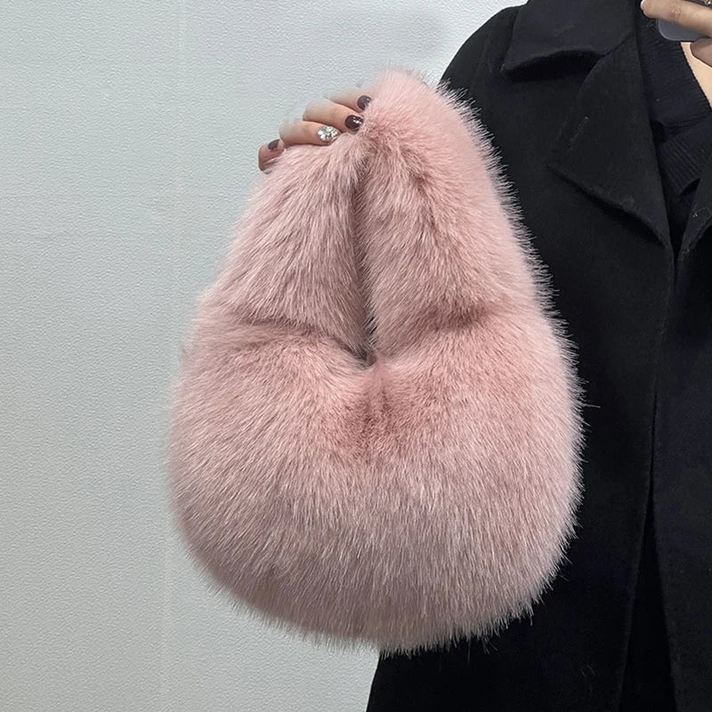 Furry Shoulder Bags