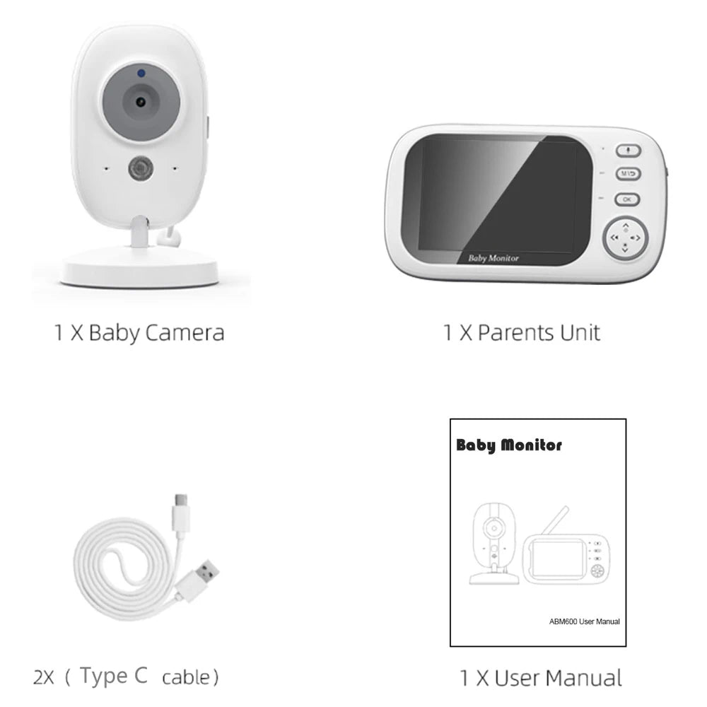 New 3.5'' Video Baby Monitor Security camera