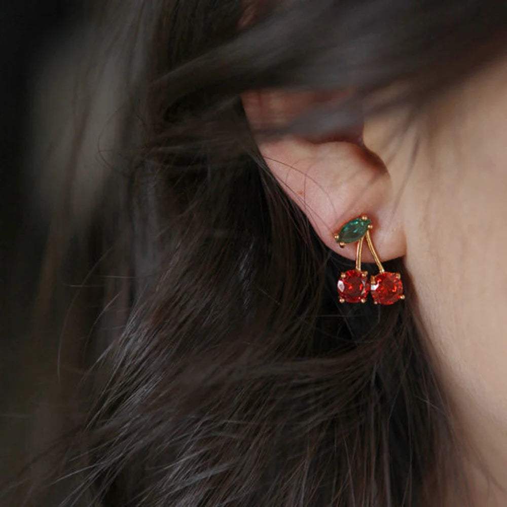 Cherry Leaf Earrings