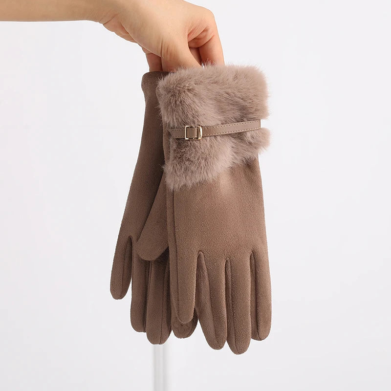 Women's Winter Gloves with Fleece Lining