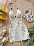 Summer Knitted Fitted Vacation Dress