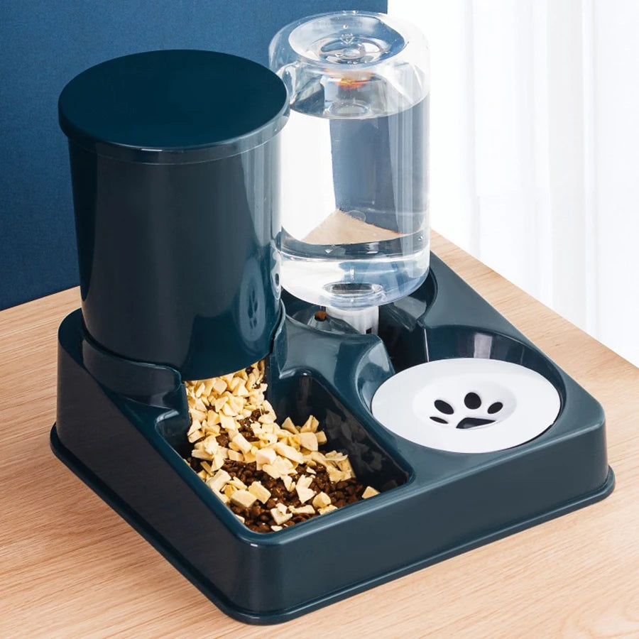 Automatic Pet Feeder Water Dispenser Set,