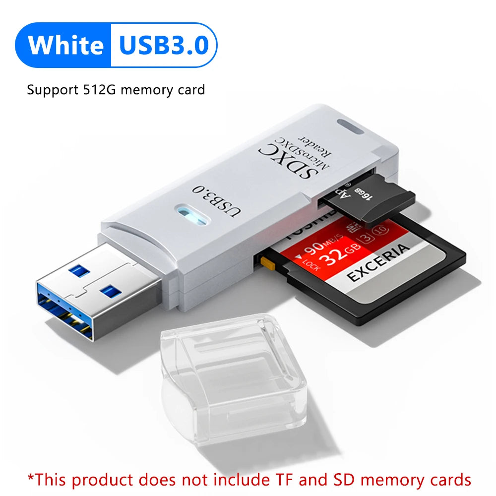 2 in 1 USB 3.0 Card Reader Micro TF sd card