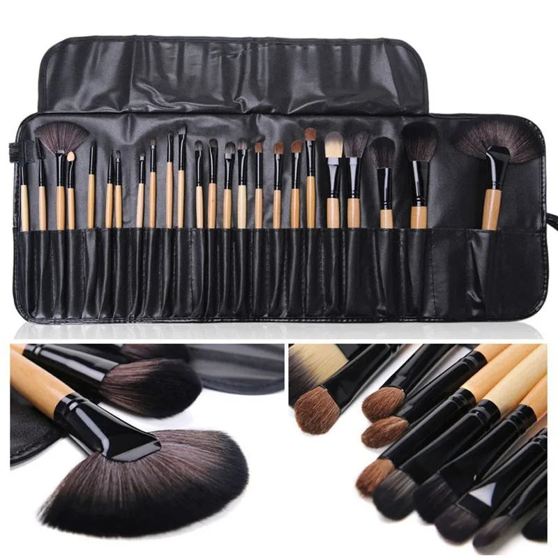 Bag of 24 pcs makeup brushes
